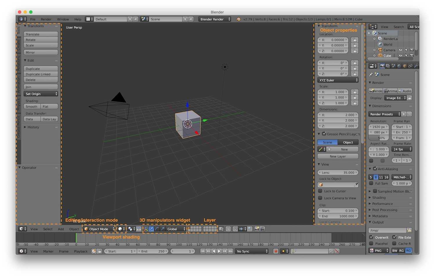 Blender UI